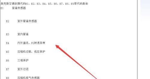 奥克斯空调常见故障及解决方法（奥克斯空调故障代码表大全）