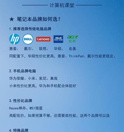 如何根据需求选择合适的电脑配置和型号？
