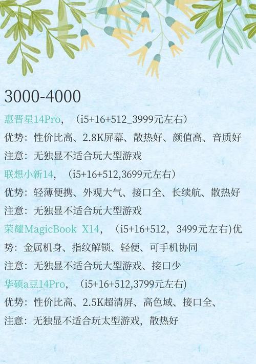 预算三千五电脑配置怎么样？如何选购性价比高的电脑？